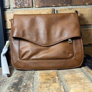 Moda Luxe | NWT | Ela Fold Over Crossbody - Cognac
